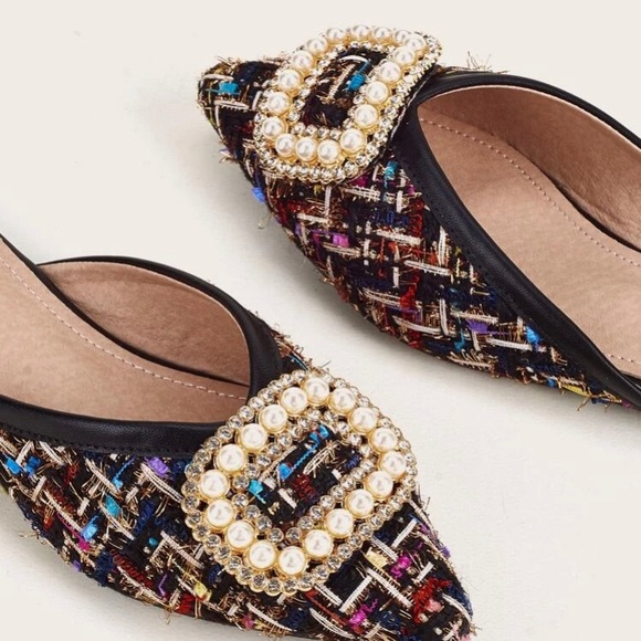 NWT Mules with Buckle detail - Picture 2 of 3